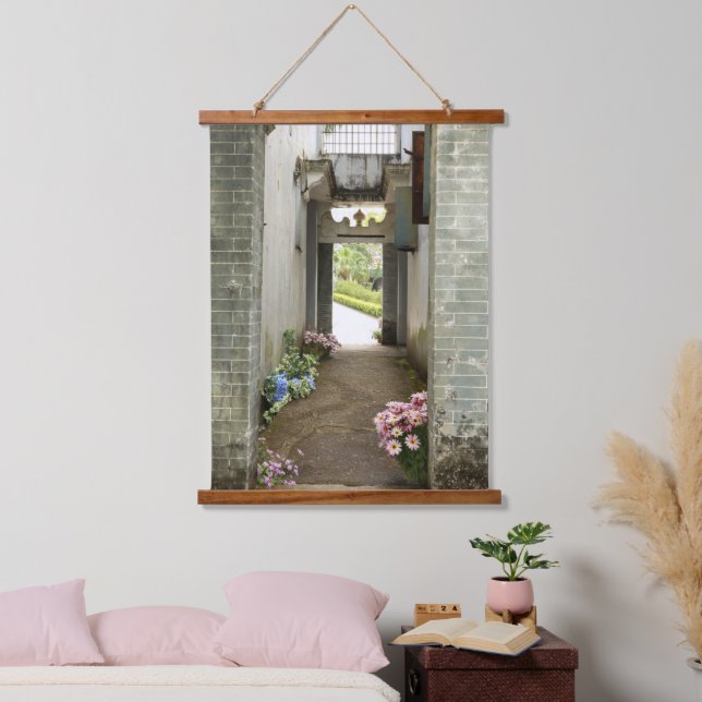 Li Garden Series: Floral Corridor Hanging Tapestry (Bedroom)