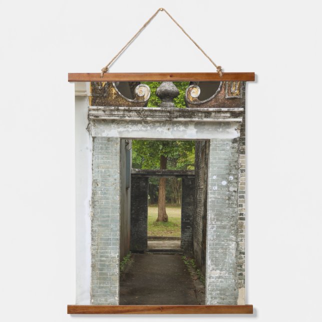 Li Garden Series: Serene Corridor Hanging Tapestry (Front)