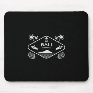 Li Indonesia Island Sea Turtle Palm Tree Vacation Mouse Pad