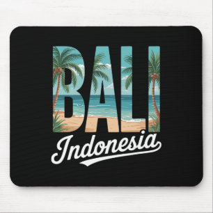 Li Indonesia Tropical Beach Palm Trees And Ocean A Mouse Pad