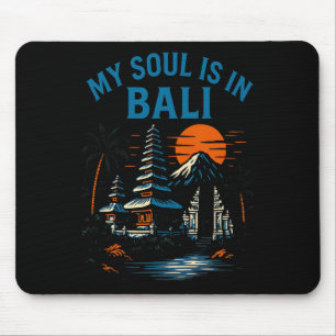 Li Palm Trees My Soul Is In Li Vintage Womens Beac Mouse Pad