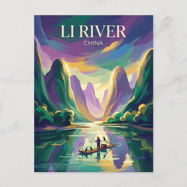 Li River China Postcard (Front)
