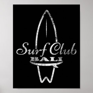 Li, Surf Club Retro Surfboard  Poster