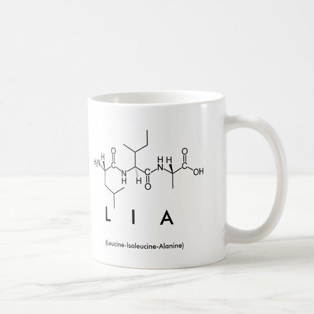 Lia peptide name mug (Right)