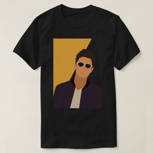 Liam Gallagher Art - Oasis Sticker T-Shirt (Design Front)