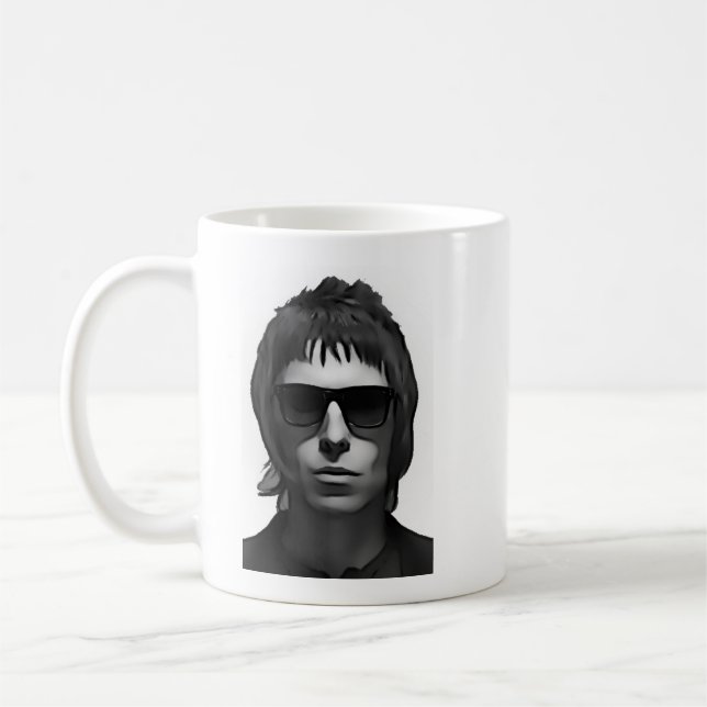 Liam Gallagher Mug with left and right image (Left)