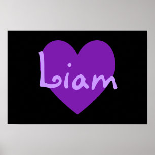 Liam in Purple Poster