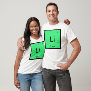 Liam Name Chemistry Element Periodic Table T-Shirt