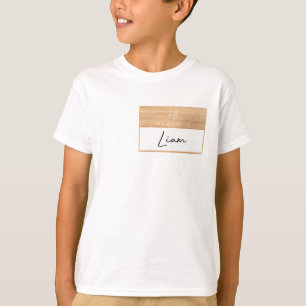 Liam Name Shirt Boys Hello My Name Is Label Kids