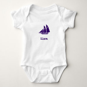 Liam's boat baby bodysuit