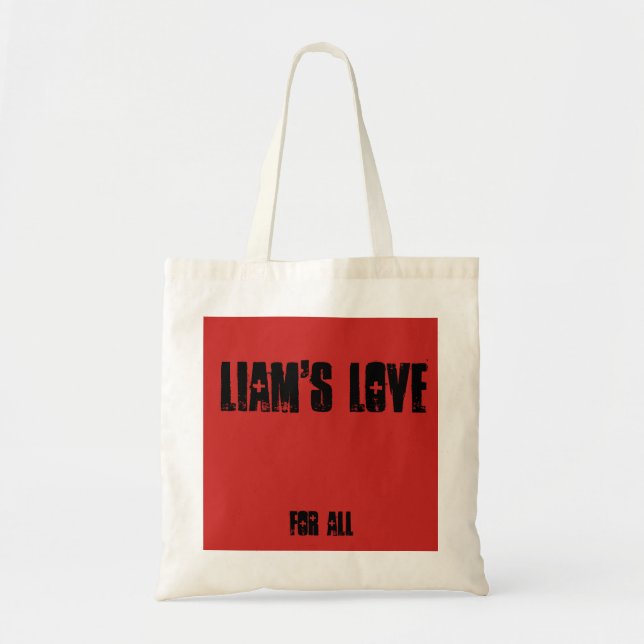 Liam's Love Grocery Tote Bag (Front)
