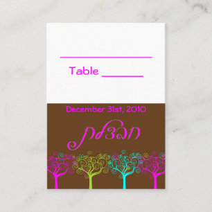 Liana Claire Bat Mitzvah Wedding Table Card