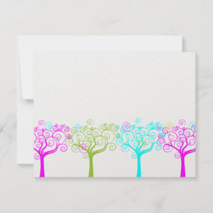 Liana Claire Shimmery Bat Mitzvah Sweet 16 RSVP Card