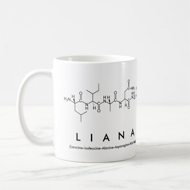 Liana peptide name mug (Left)