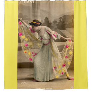 Liane de Pougy, 19th century Folies Bergère dancer Shower Curtain