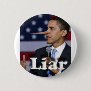 liar 6 cm round badge