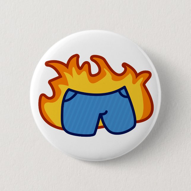 Liar, Liar, Pants on Fire 6 Cm Round Badge (Front)