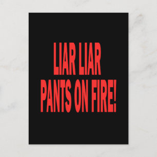 Liar Liar Postcard