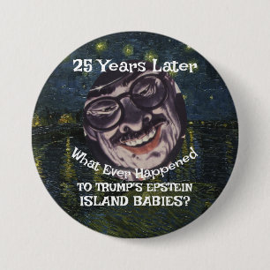 Liar Trump Epstein Island Files Babies Republican 7.5 Cm Round Badge