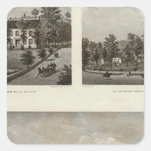 Libby, Halstead residences Square Sticker