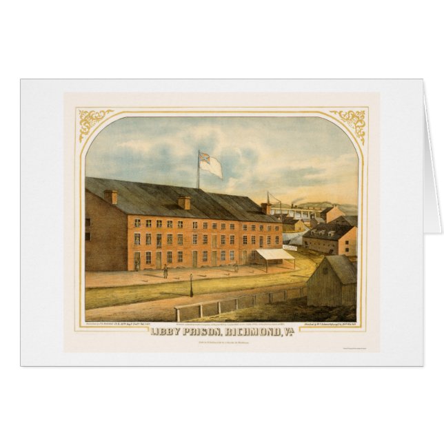 Libby Prison, by E. Sachse & Company 1865 (Front Horizontal)