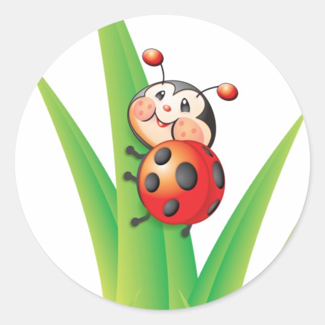 Libby the Ladybug Sticker (Front)