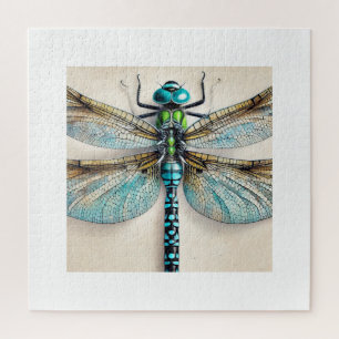 Libellula dragonfly 251024IREF224 - Watercolor Jigsaw Puzzle