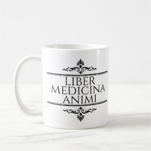 Liber Medicina Animi Magnet Button Keychain Bottle Coffee Mug