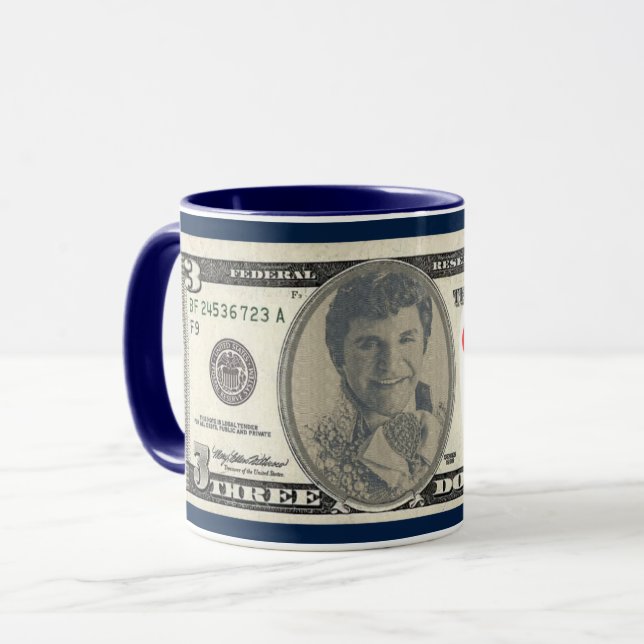 Liberace Queer as a 3 Dollar Bill Mug (Front Left)