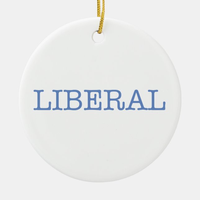 Liberal Ceramic Ornament (Front)