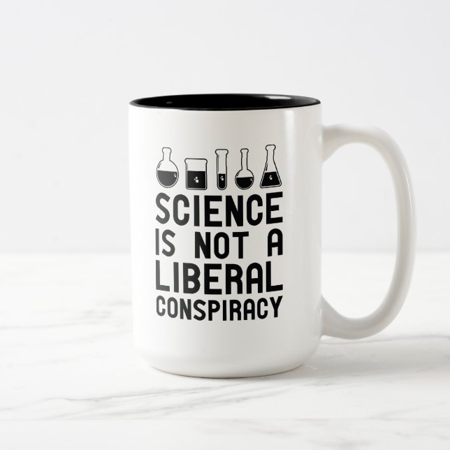 Liberal Conspiracy Two-Tone Coffee Mug (Right)