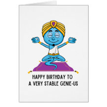 Liberal Humour Birthday Card Very Stable Genius