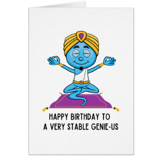 Liberal Humour Birthday Card Very Stable Genius