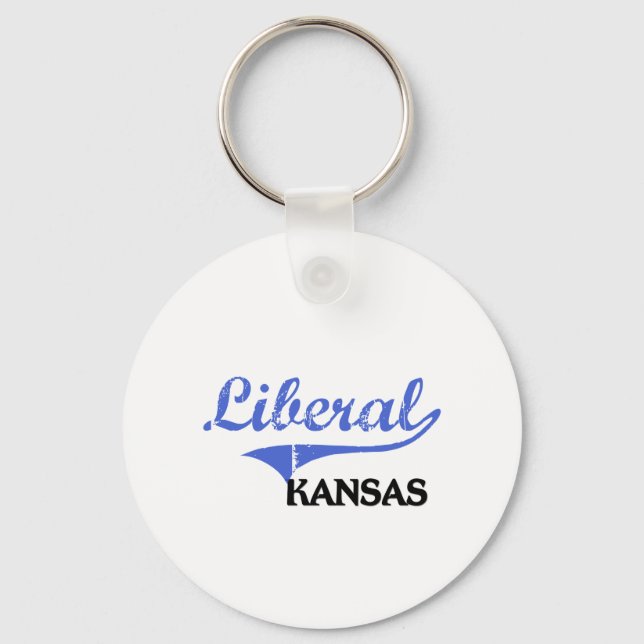 Liberal Kansas City Classic Key Ring (Front)