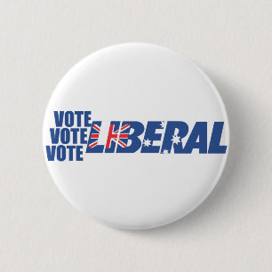 Liberal Party of Australia 6 Cm Round Badge