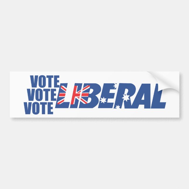 Liberal Party of Australia Bumper Sticker (Front)