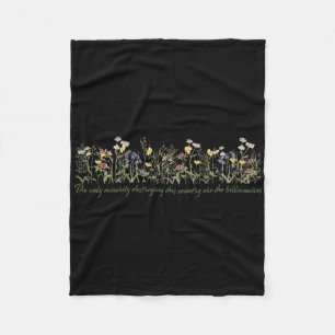 Liberal Protest Wildflowers Corrupt Billionaires Fleece Blanket