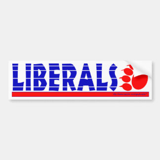 Liberal Swipe-bumper Bumper Sticker