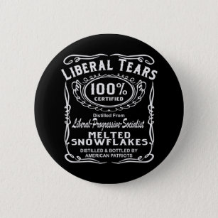 Liberal Tears From Melted Snowflakes  # 6 Cm Round Badge