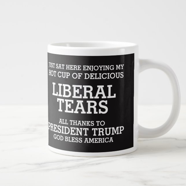 Liberal Tears President Trump POTUS 45 Large Coffee Mug (Right)