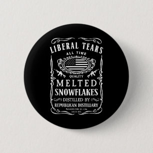 Liberal Tears Shirt Funny Republican Conservative 6 Cm Round Badge