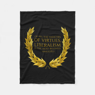 Liberalism Is The Most Beloved - Greek Philosophy Fleece Blanket