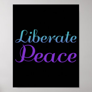 Liberate Peace Prevention Awareness Design Poster