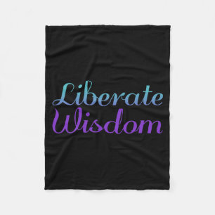 Liberate Wisdom Prevention Awareness Design Fleece Blanket