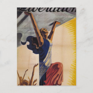 Liberation! (1944)_Propaganda poster Postcard