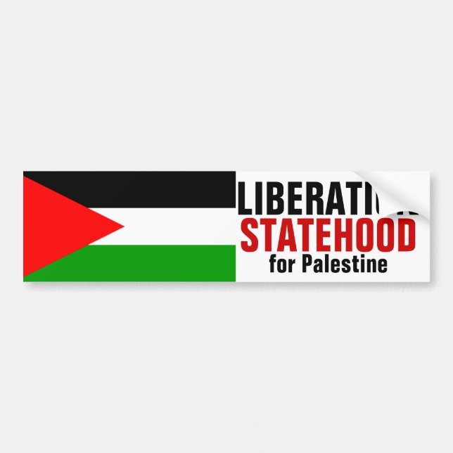 LIBERATION and STATEHOOD FOR PALESTINE bumperstick Bumper Sticker (Front)