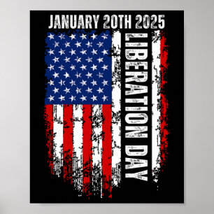 Liberation Day God Saved Trump So He Could Save Am Poster