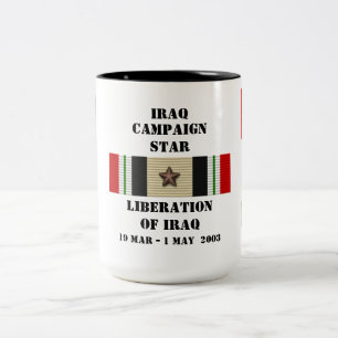 Liberation of Iraq    / CAMPAIGN STAR Two-Tone Coffee Mug