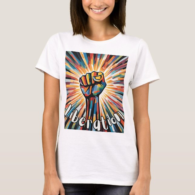 "Liberation" T-Shirt – A Bold Symbol of Unity (Front)