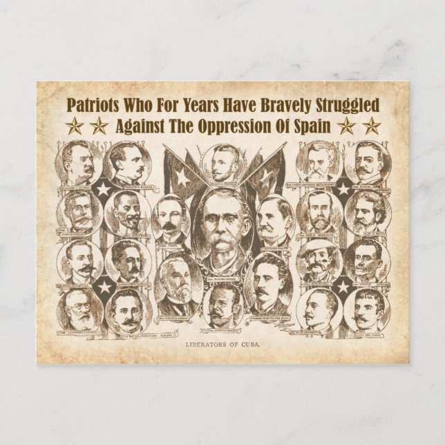 Liberators of Cuba - 1898 Newspaper Article Postcard (Front)